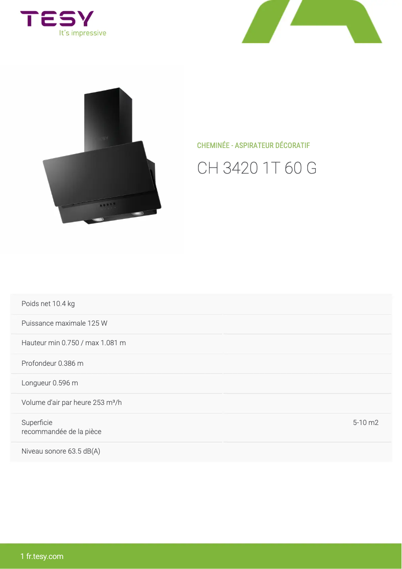 Imagen de la primera página del manual del dispositivo CH 3420 1T 60 G
