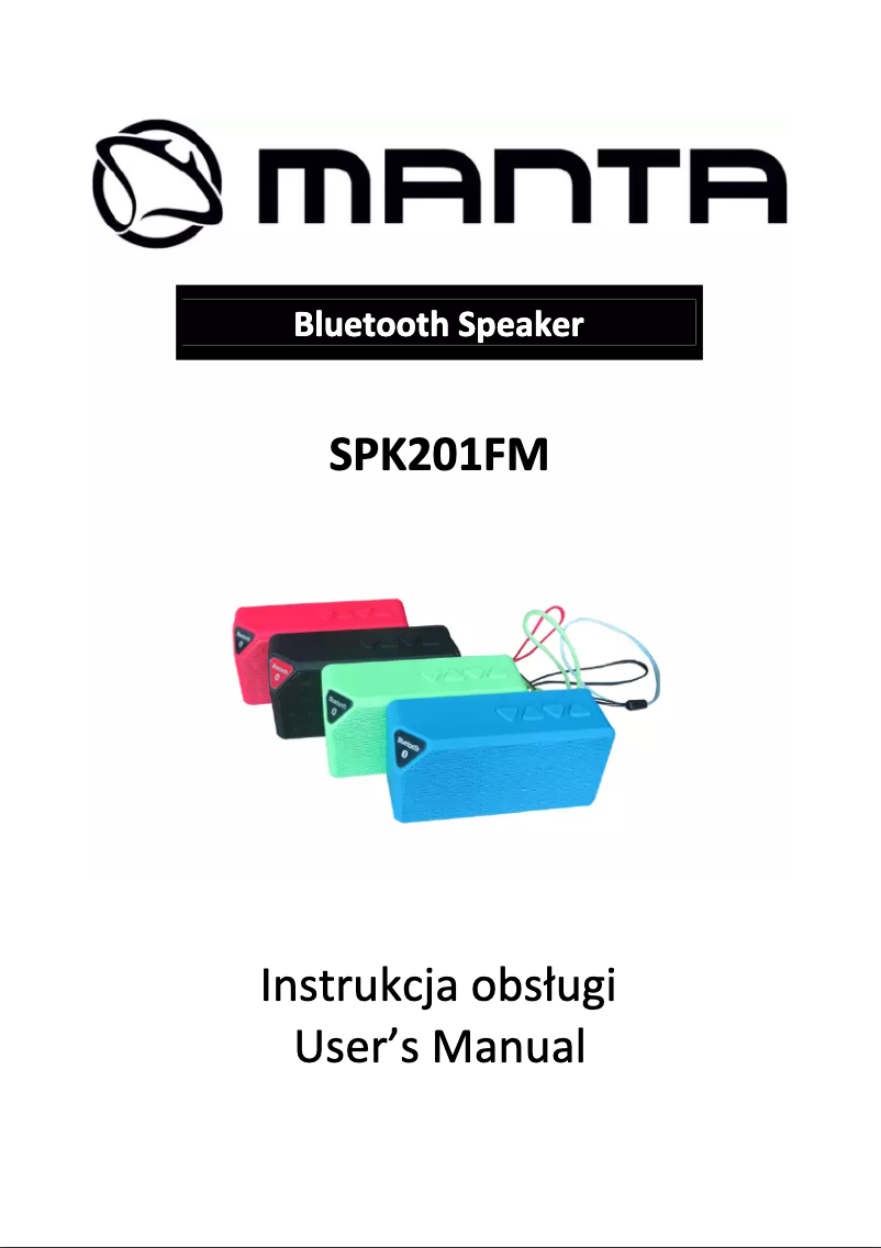 Imagen de la primera página del manual del dispositivo SPK201FM