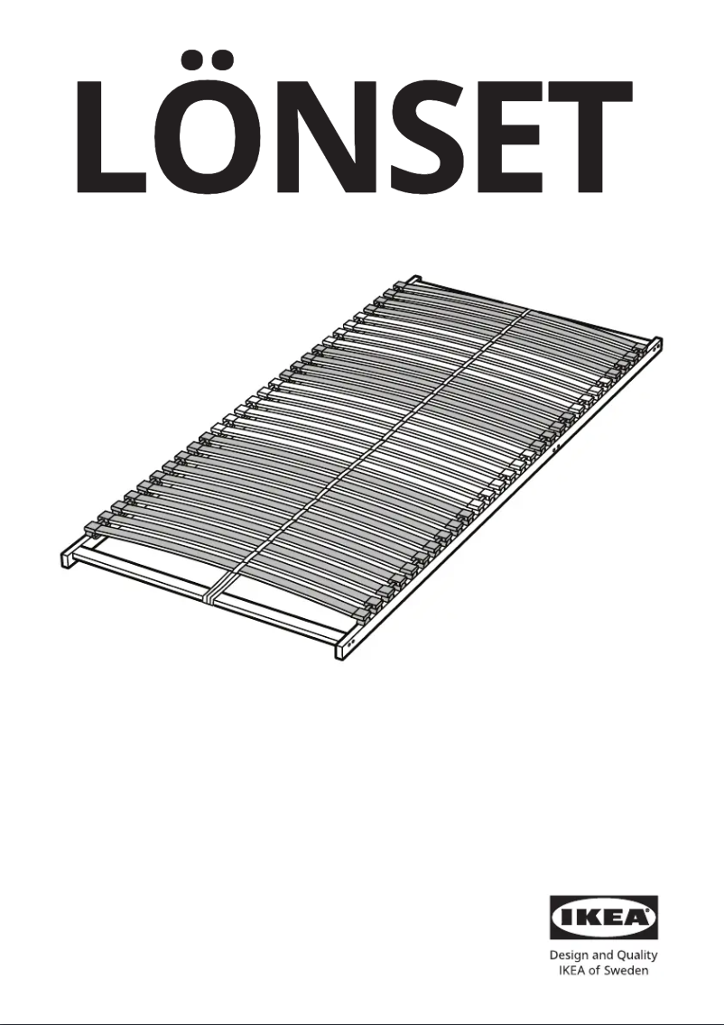 Página 1 del manual Manual de usuario Ikea LÖNSET 702.787.06