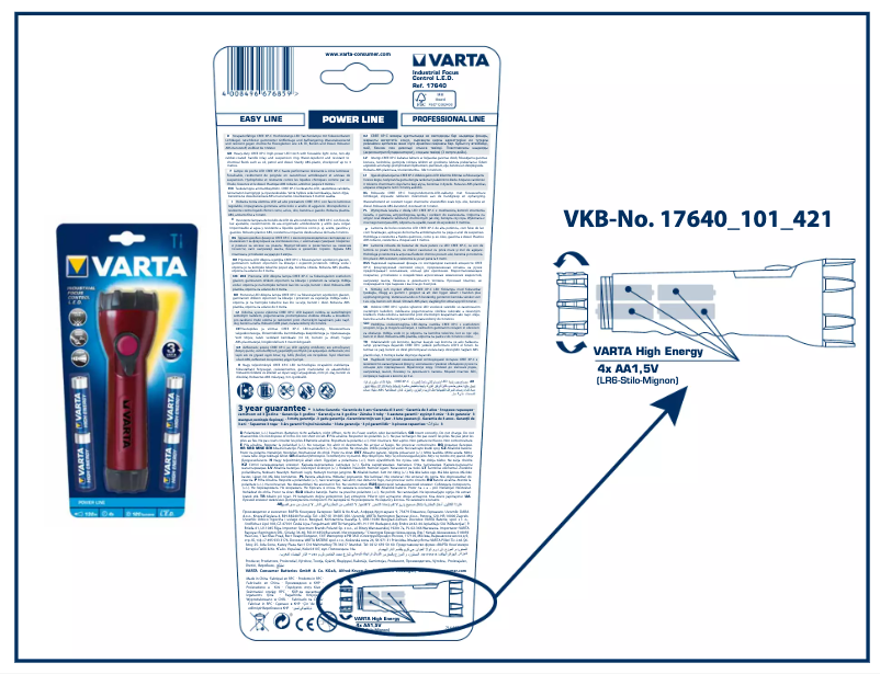 Página 1 del manual Manual de usuario Varta 17640