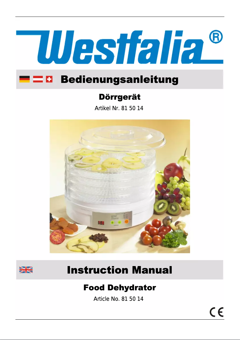 Página 1 del manual Manual de usuario Westfalia 815014