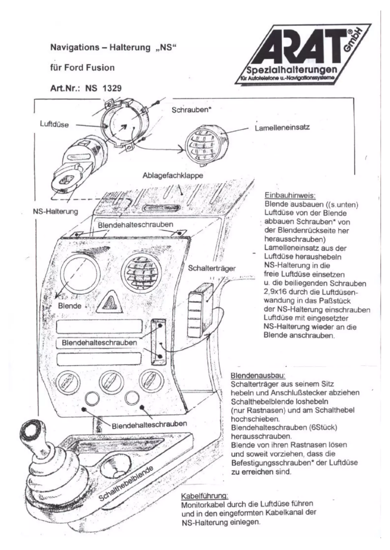 Página nº 1 - Manual de usuario Arat NS1329