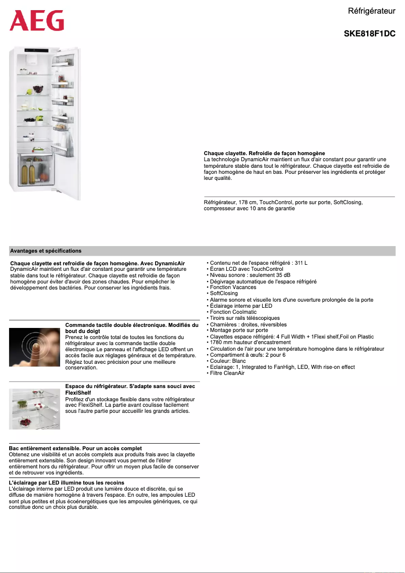 Imagen de la primera página del manual del dispositivo SKE818F1DC