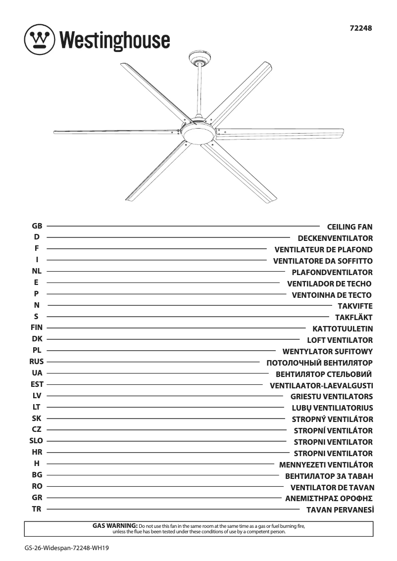 Imagen de la primera página del manual del dispositivo 72248