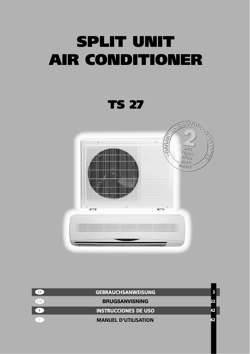 Página 1 del manual Manual de usuario Zibro TS 27