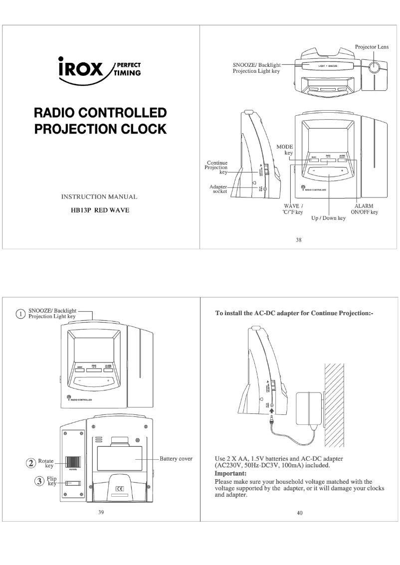 Página 1 del manual Manual de usuario Irox HB13P