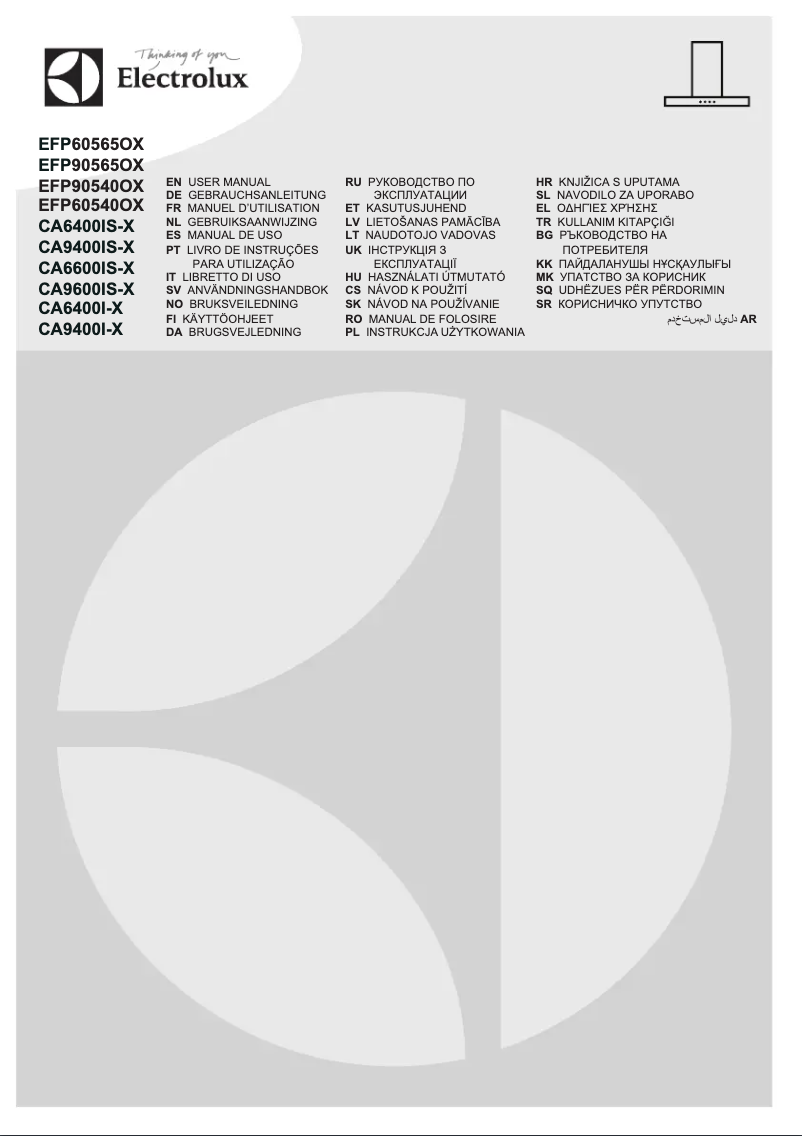 Imagen de la primera página del manual del dispositivo EFP60540OX