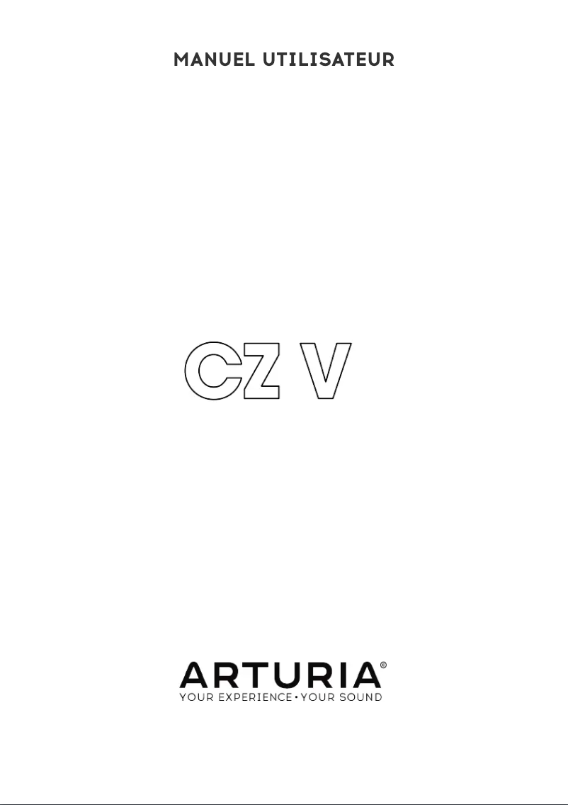 Página 1 del manual Manual de usuario Arturia CZ V