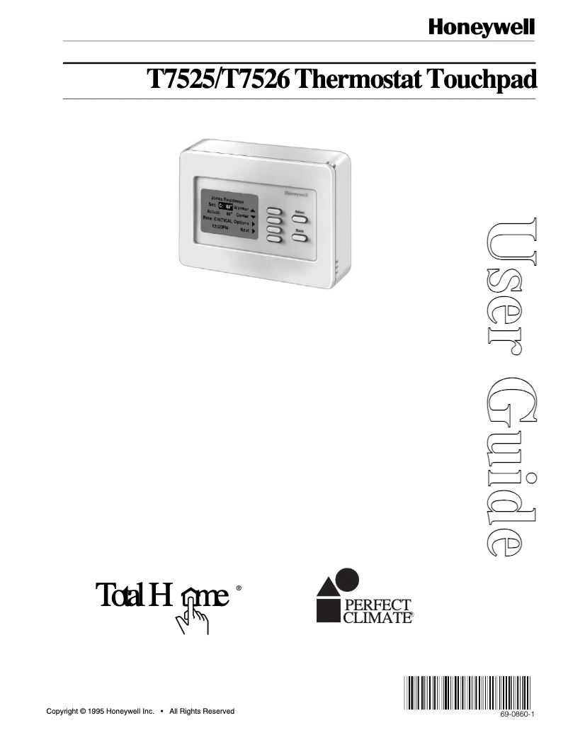 Imagen de la primera página del manual del dispositivo T7525