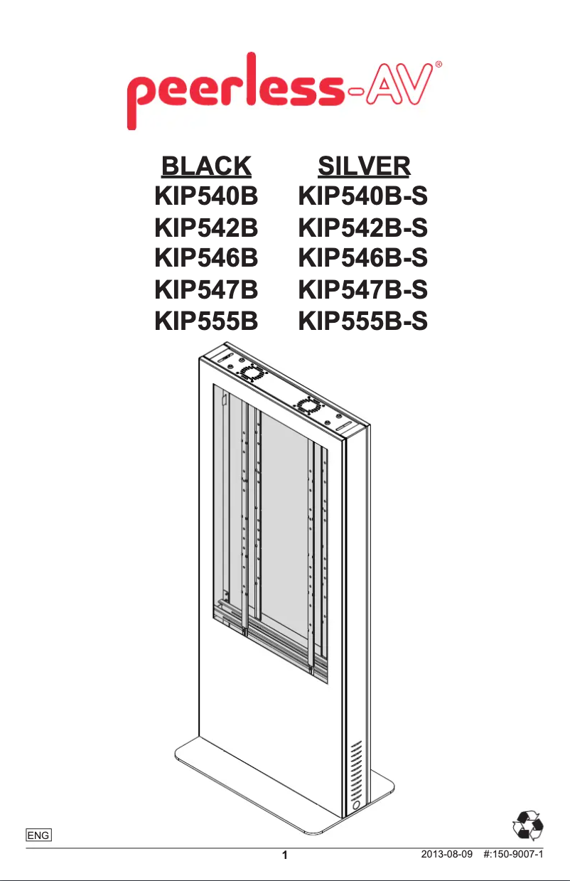 Página nº 1 - Manual de usuario Peerless-AV KIP542B-S