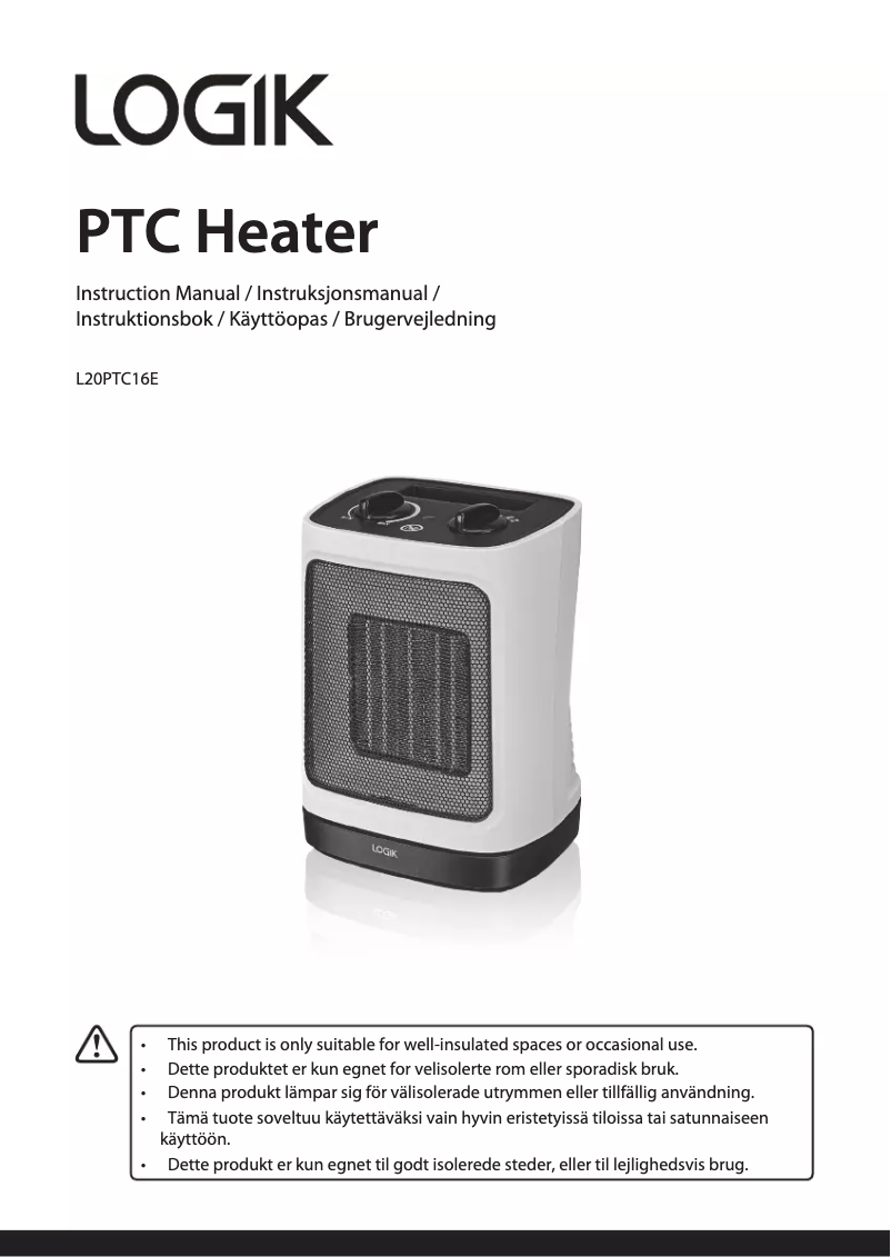 Página 1 del manual Manual de usuario Logik L20PTC16E