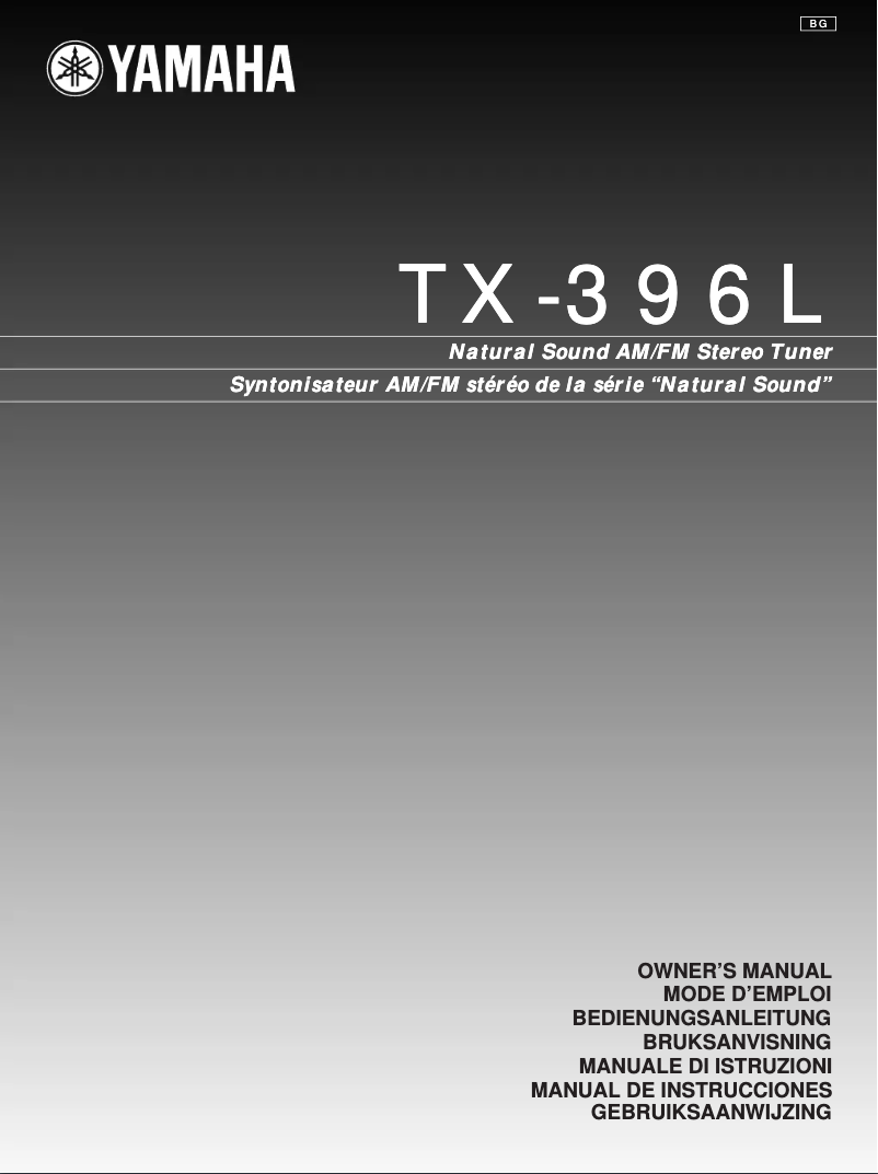 Imagen de la primera página del manual del dispositivo TX-396L