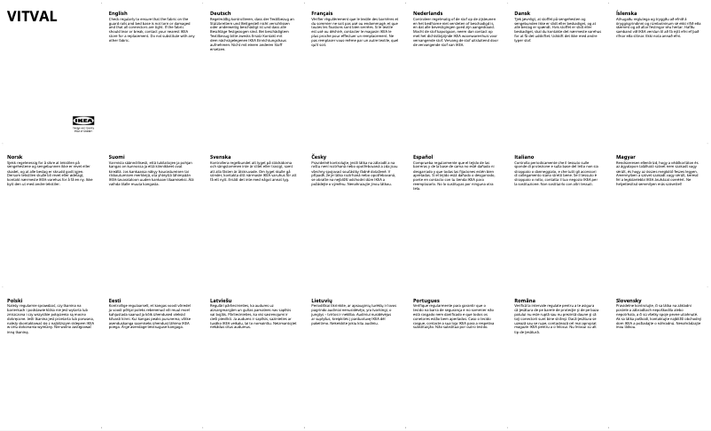 Imagen de la primera página del manual del dispositivo VITVAL 604.112.73