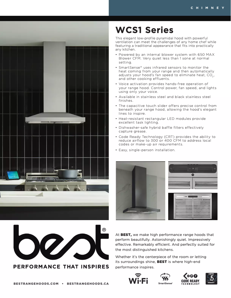 Imagen de la primera página del manual del dispositivo WCS1366SS