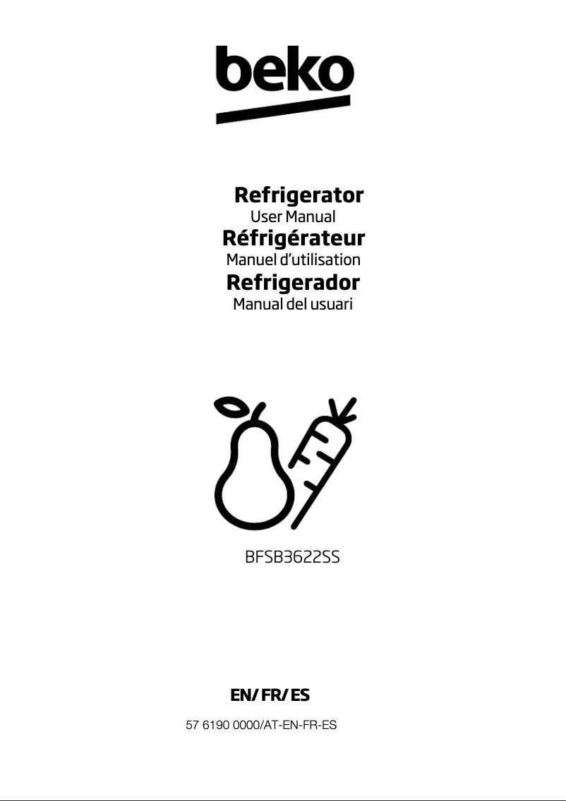 Imagen de la primera página del manual del dispositivo BFSB3622SS