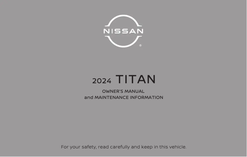 Página nº 1 - Manual de usuario Nissan Titan (2024)