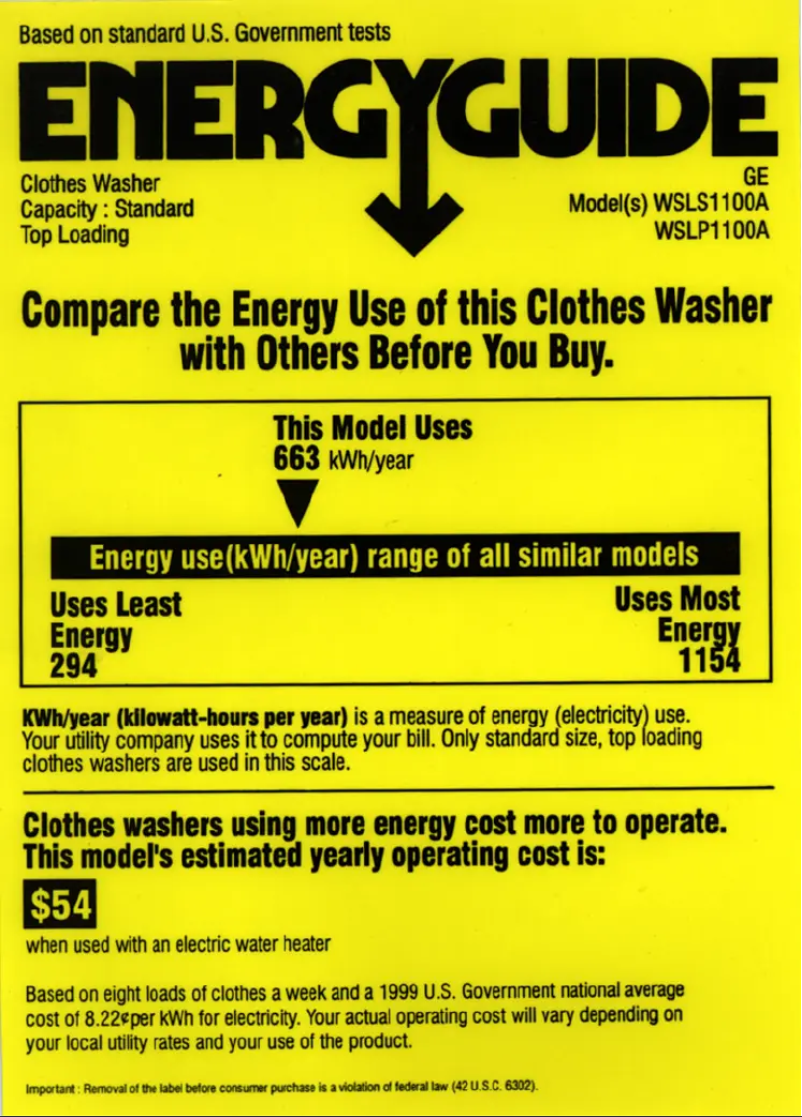 Imagen de la primera página del manual del dispositivo WSLS1100AWW