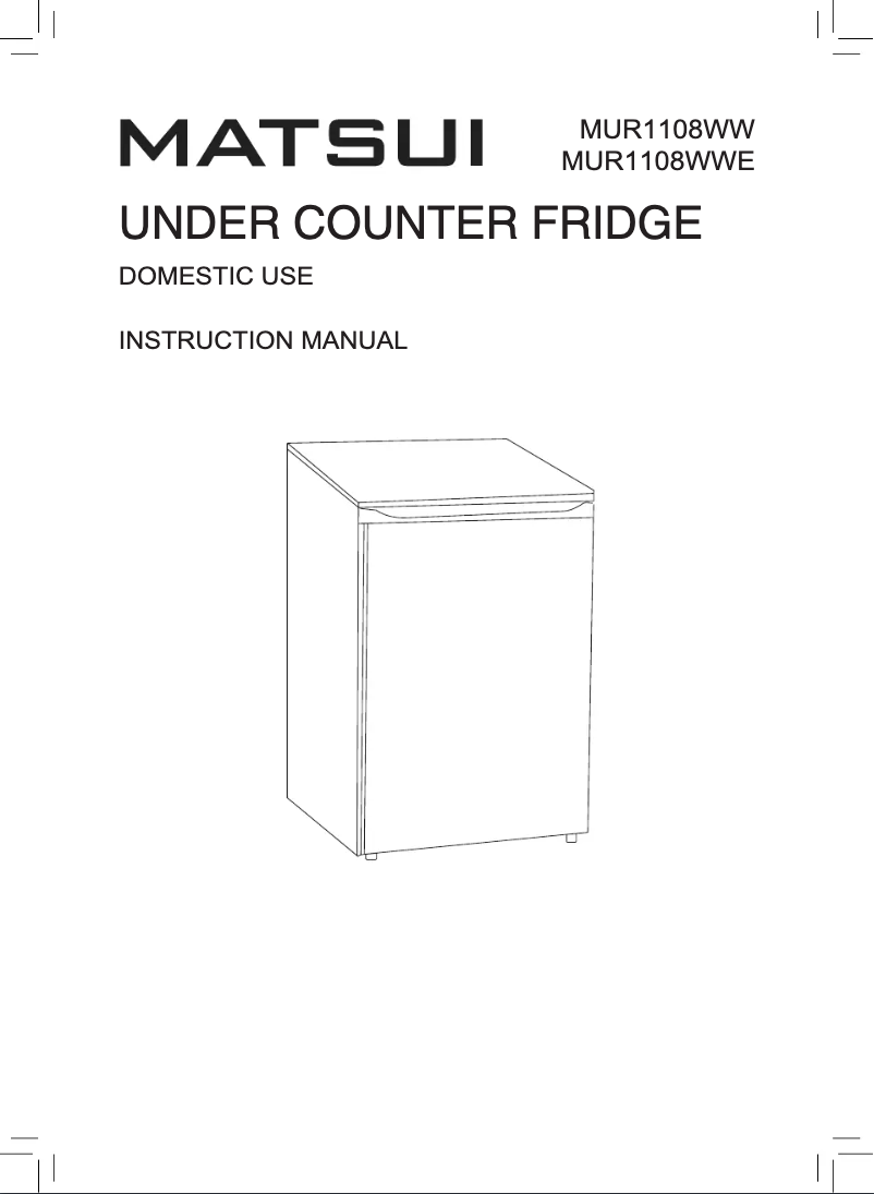 Imagen de la primera página del manual del dispositivo MUR1108WWE