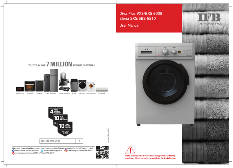Página 1 del manual Manual de usuario IFB Elena SBS 6510