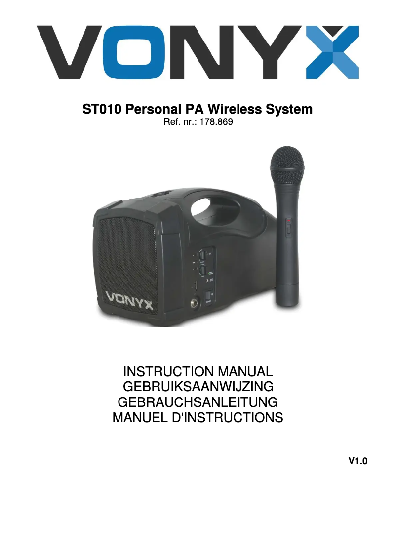 Imagen de la primera página del manual del dispositivo ST-010