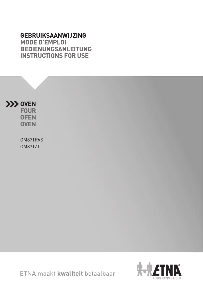 Página 1 del manual Manual de usuario Etna OM871ZT