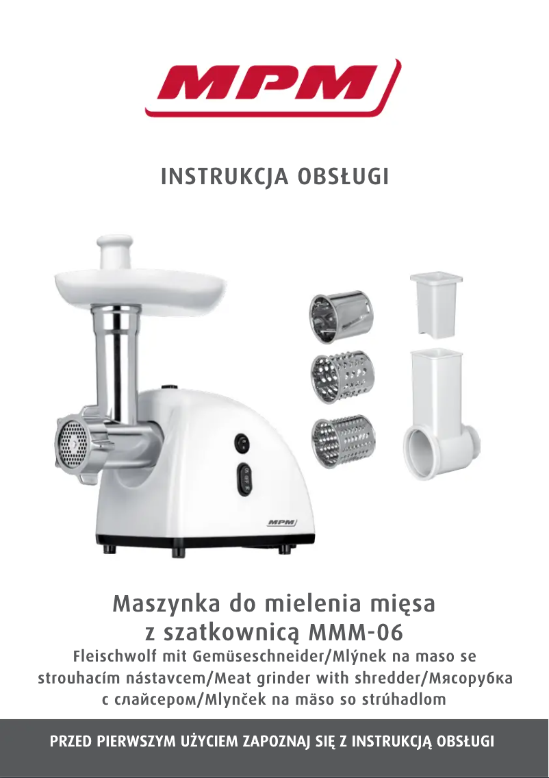 Imagen de la primera página del manual del dispositivo MMM-06