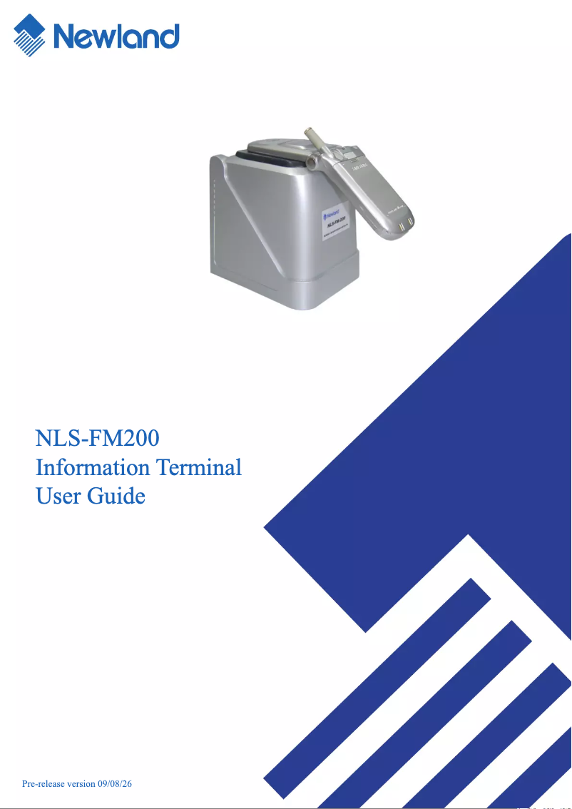 Imagen de la primera página del manual del dispositivo FM200