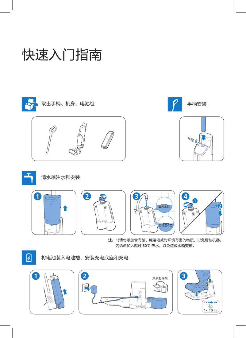 Página 1 del manual Guía de inicio rápido Philips XW4122