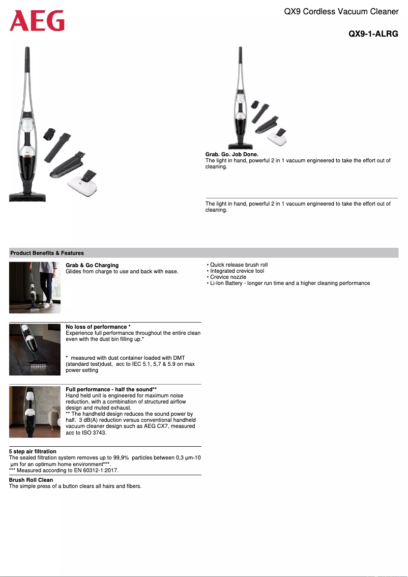 Imagen de la primera página del manual del dispositivo QX9-1-ALRG