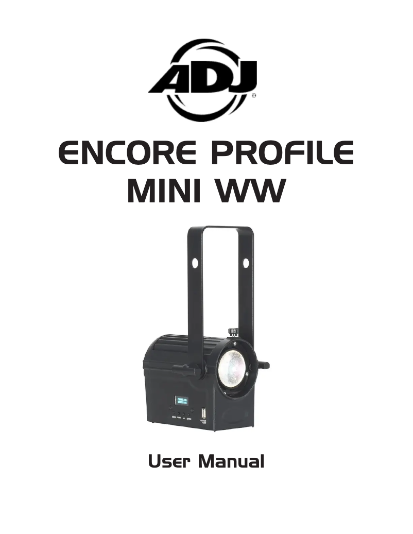 Imagen de la primera página del manual del dispositivo Encore Profile Mini WW