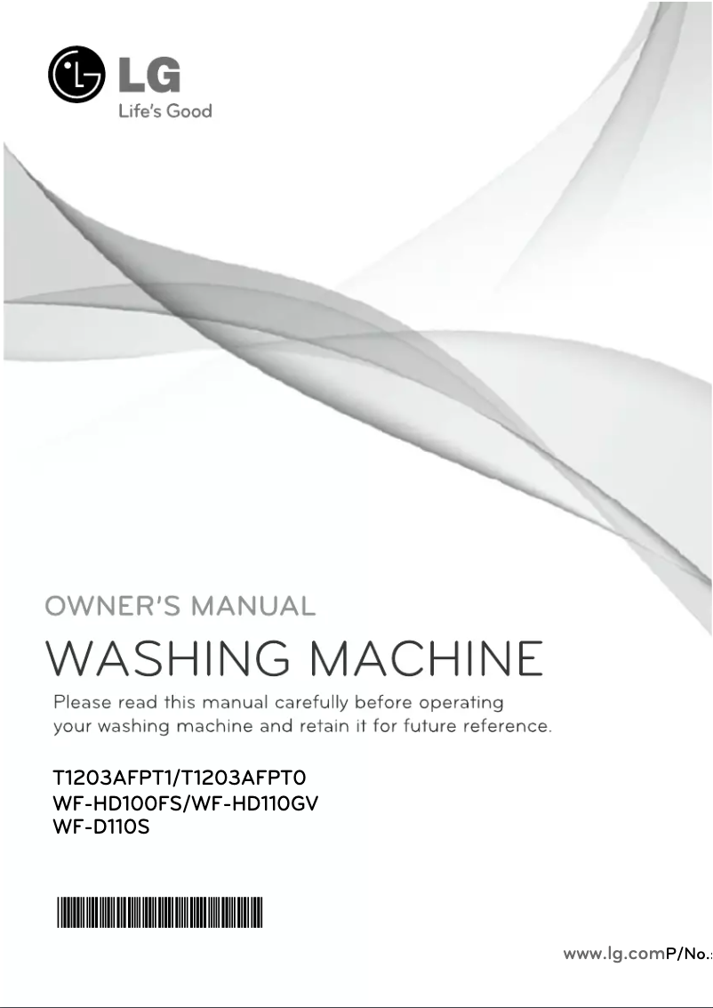 Imagen de la primera página del manual del dispositivo T1203AFPT0