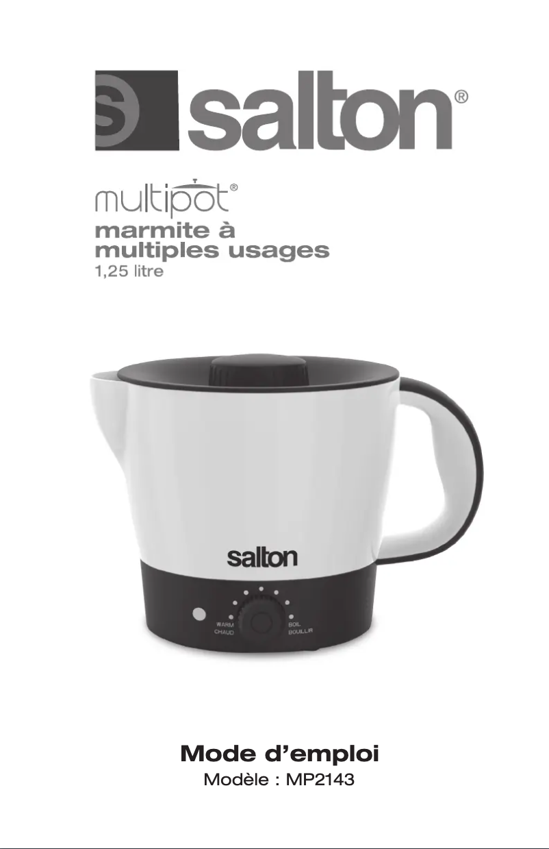 Imagen de la primera página del manual del dispositivo MP2143