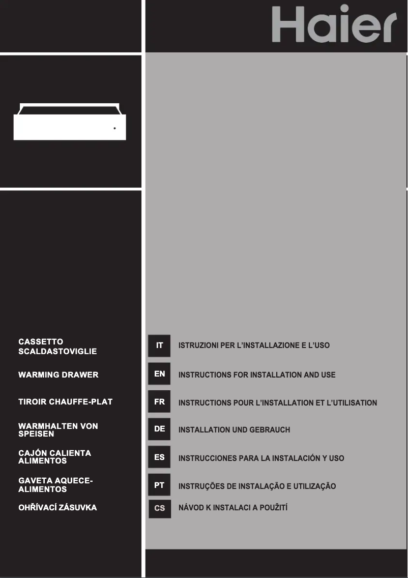 Imagen de la primera página del manual del dispositivo HWO15NWD6XB1