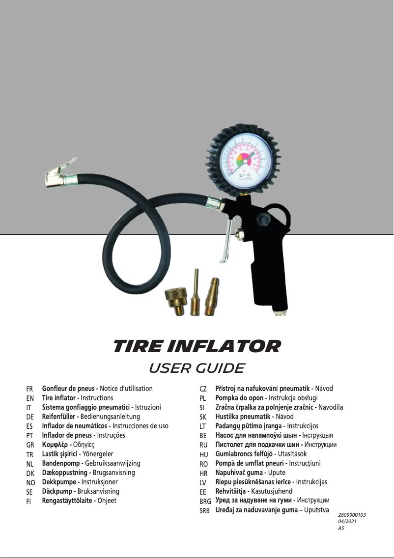 Imagen de la primera página del manual del dispositivo G-580