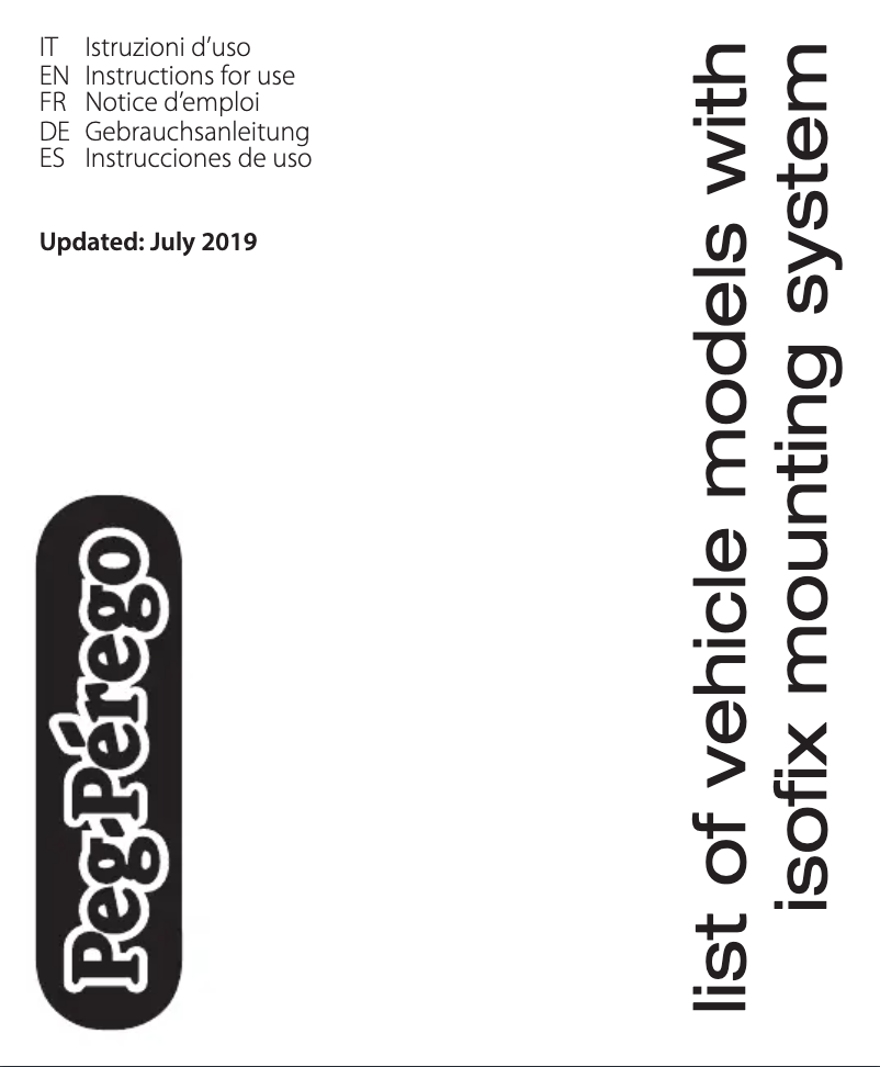 Imagen de la primera página del manual del dispositivo Isofix Base 0+1 K