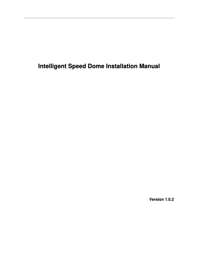 Página 1 del manual Manual de usuario Dahua Technology Pro SD50131U-HNI