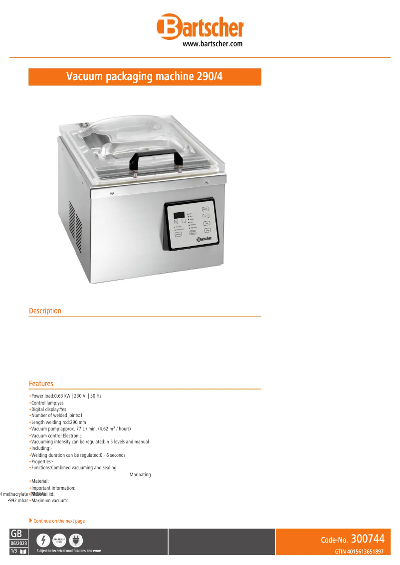 Imagen de la primera página del manual del dispositivo 300744