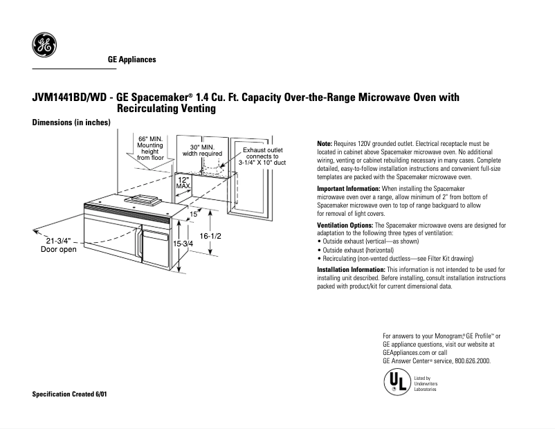 Imagen de la primera página del manual del dispositivo JVM1441BD
