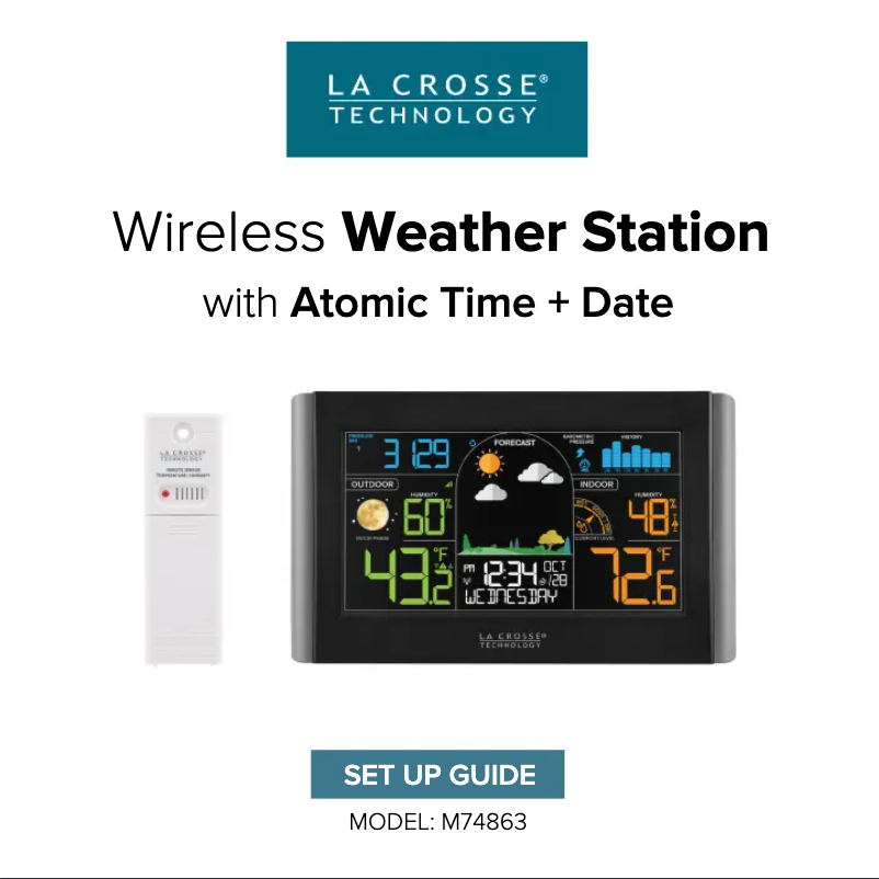 Página 1 del manual Manual de usuario La Crosse Technology M74863