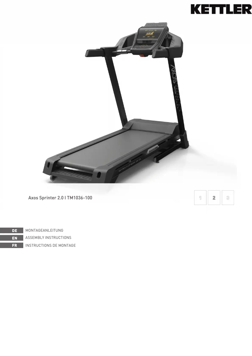 Imagen de la primera página del manual del dispositivo Axos Sprinter 2.0