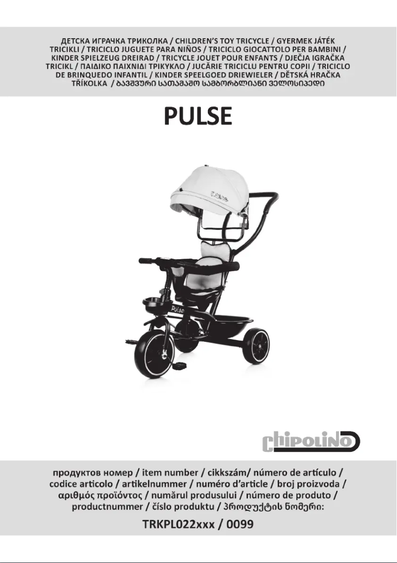 Página 1 del manual Manual de usuario Chipolino Pulse