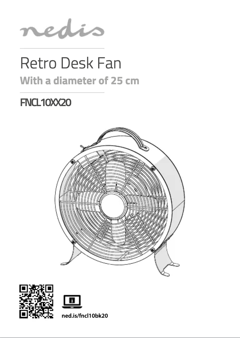 Página 1 del manual Manual de usuario Nedis FNCL10PK20