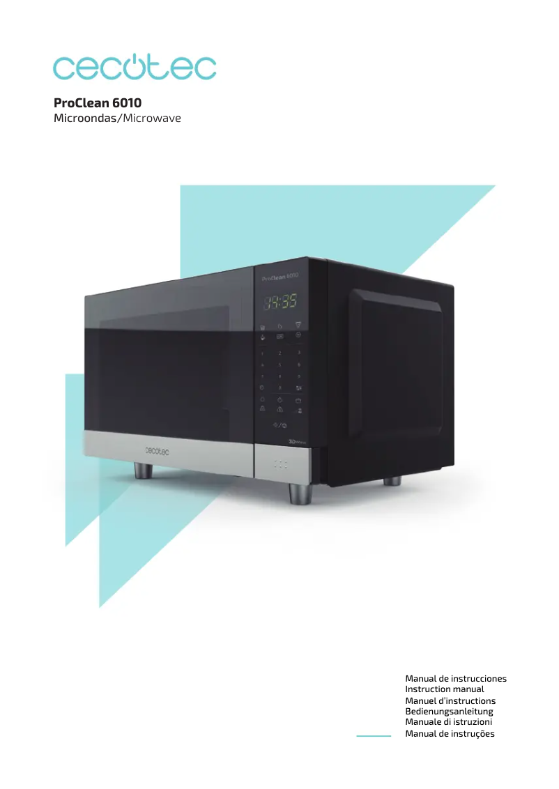 Página 1 del manual Manual de usuario Cecotec ProClean 6010