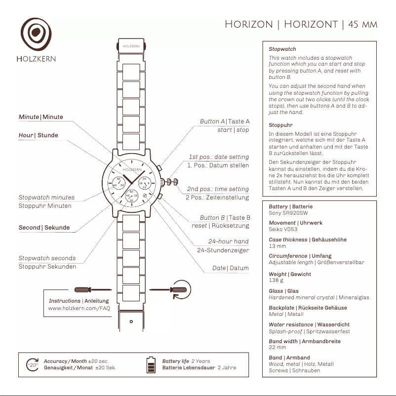 Imagen de la primera página del manual del dispositivo Polarlicht