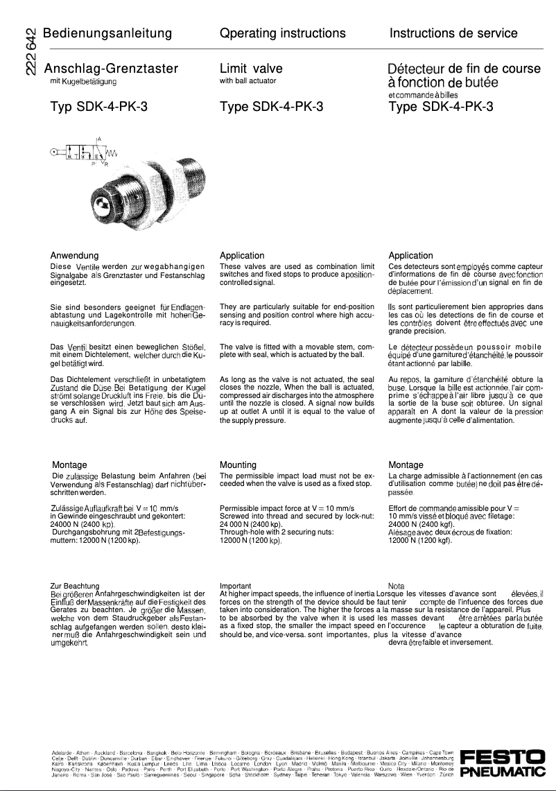 Imagen de la primera página del manual del dispositivo SDK-4-PK-3