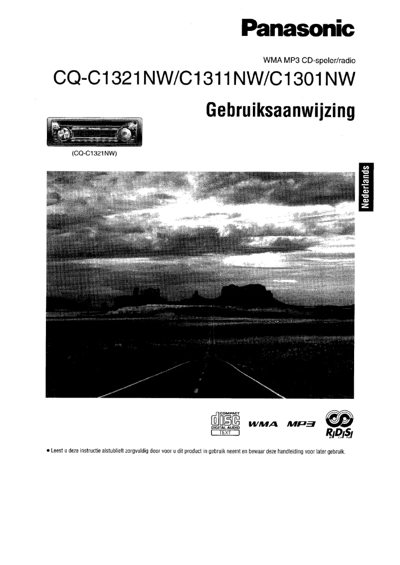 Página nº 1 - Manual de usuario Panasonic CQ-C1301