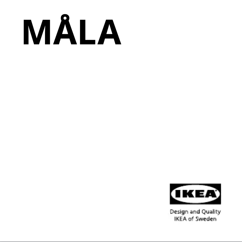 Imagen de la primera página del manual del dispositivo MÅLA 904.776.20