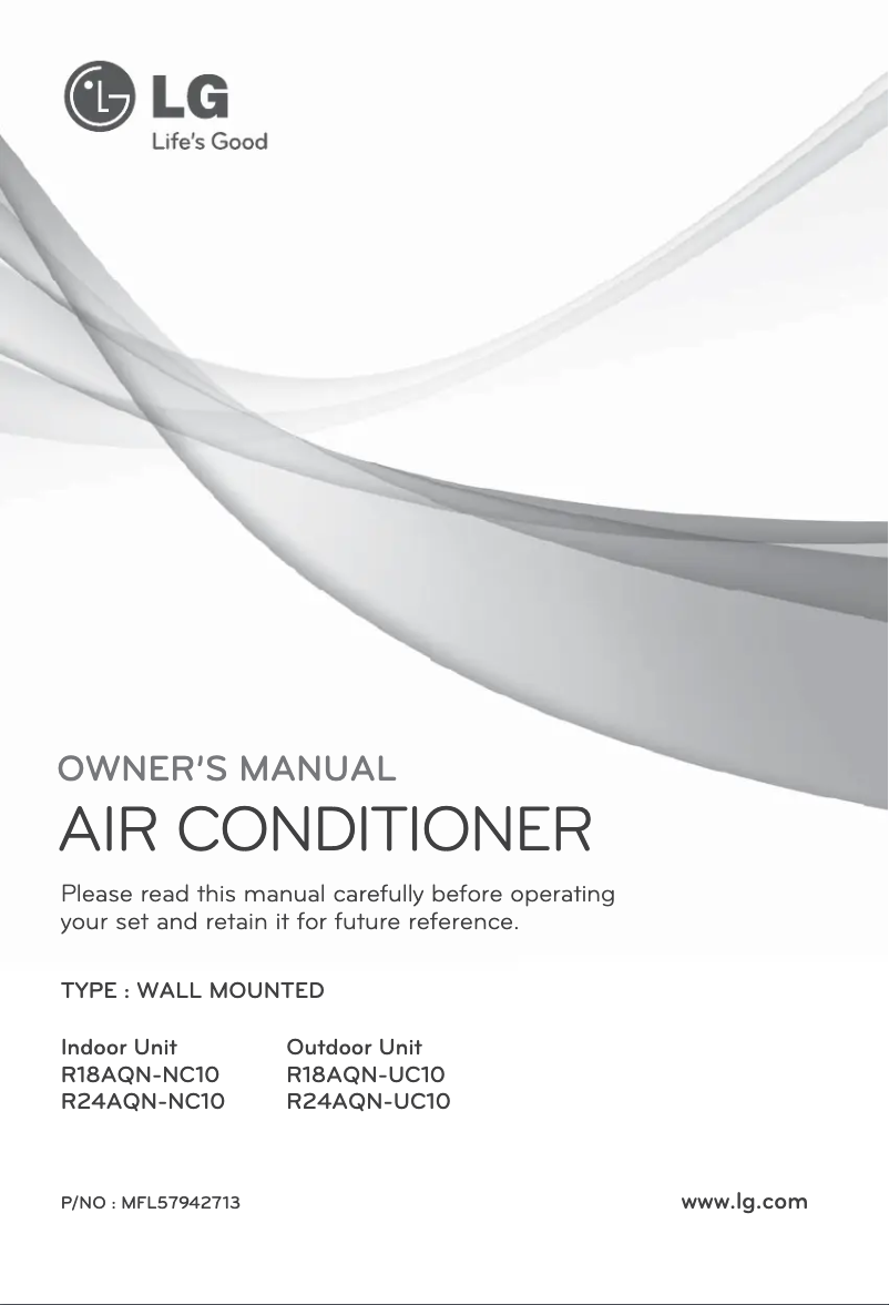 Página 1 del manual Manual de usuario LG R18AQN-UC10