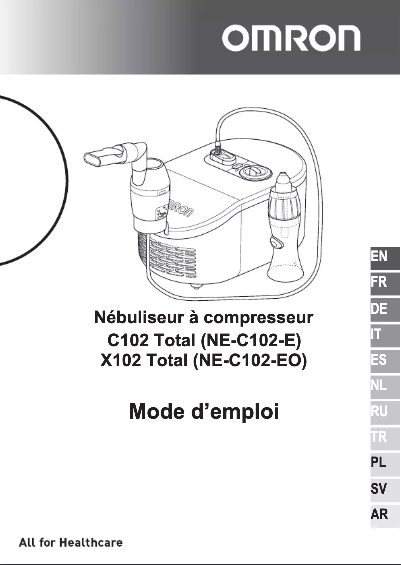 Página 1 del manual Manual de usuario Omron C102 Total