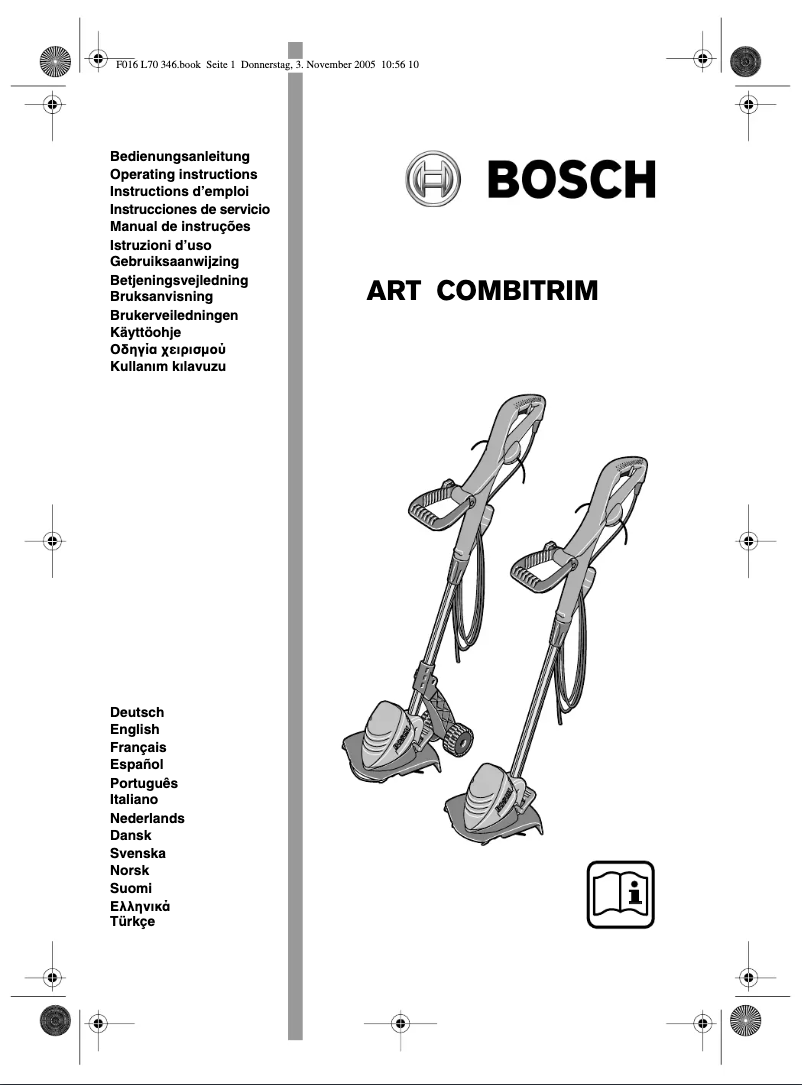 Página 1 del manual Manual de usuario Bosch ART 26 Combitrim